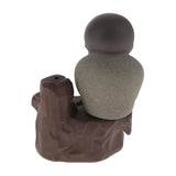 Max Ceramic Porcelain Buddha Backflow Incense Burner Ceramic Cones Holder Green