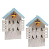 Max Elegant House-Shaped Design Key Rack Holder Perfect for Home Decor B