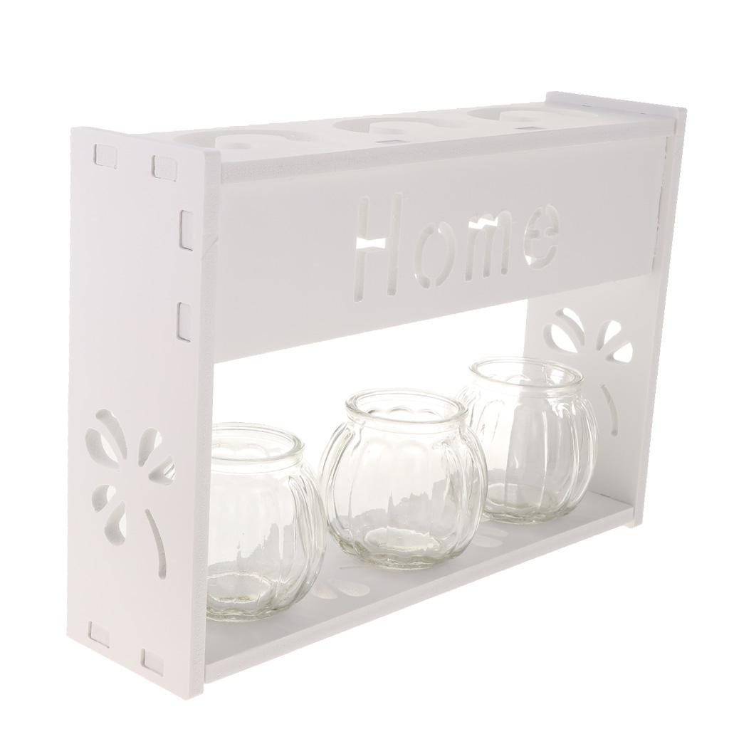 Maxbell  Plastic Shelf Plant Stand Ladder Storage Garden Indoor Display Stand 3 Vase