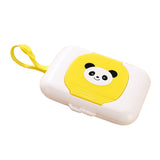 Baby Hand Wipe Tissue Box Portable Wet Tissue Paper Holder Box Yellow