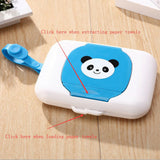 Baby Hand Wipe Tissue Box Portable Wet Tissue Paper Holder Box Blue