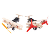 Max Maxb DIY Plane Model Kit Wood Kids Physical Science Experiments Toy Double lights