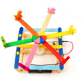 Max Maxb DIY Wooden Merry-go-round Whirligig Carousel Education Science Christmas Toy