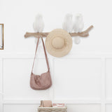 Max Maxb Wall Mounted Resin Coat Robe Hook Birds On tree Branch Hanger Rack 3 Birds