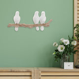 Max Maxb Wall Mounted Resin Coat Robe Hook Birds On tree Branch Hanger Rack 3 Birds