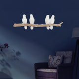 Max Maxb Wall Mounted Resin Coat Robe Hook Birds On tree Branch Hanger Rack 4 Birds