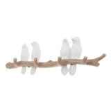 Max Maxb Wall Mounted Resin Coat Robe Hook Birds On tree Branch Hanger Rack 4 Birds