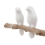 Max Maxb Wall Mounted Resin Coat Robe Hook Birds On tree Branch Hanger Rack 4 Birds