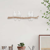 Max Maxb Wall Mounted Resin Coat Robe Hook Birds On tree Branch Hanger Rack 4 Birds