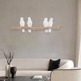 Max Maxb Wall Mounted Resin Coat Robe Hook Birds On tree Branch Hanger Rack 4 Birds