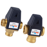 Maxbell 3 Way Thermostatic Mixing Valve Solar Water Heater Mix Valve DN20 Male