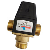 Maxbell 3 Way Thermostatic Mixing Valve Solar Water Heater Mix Valve DN20 Male