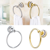 Max Maxb Stainless Steel Wall Mount Towel Ring Holder Hanger Bathroom Hardware Gold