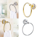 Max Maxb Stainless Steel Wall Mount Towel Ring Holder Hanger Bathroom Hardware Gold