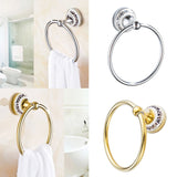 Max Maxb Stainless Steel Wall Mount Towel Ring Holder Hanger Bathroom Hardware Gold