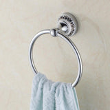 Max Maxb Stainless Steel Wall Mount Towel Ring Holder Hanger Bathroom Hardware Silver