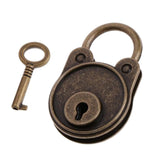 Maxbell  Bear Vintage Padlock Mini Lock with Key for Jewelry Box Storage Diary Book Copper