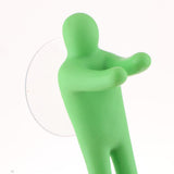 Max Colorful Toothbrush Holder Hanger Suction Cup Hooks Bathroom Kitchen Green