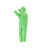 Max Colorful Toothbrush Holder Hanger Suction Cup Hooks Bathroom Kitchen Green