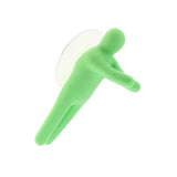 Max Colorful Toothbrush Holder Hanger Suction Cup Hooks Bathroom Kitchen Green