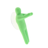 Max Colorful Toothbrush Holder Hanger Suction Cup Hooks Bathroom Kitchen Green