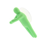 Max Colorful Toothbrush Holder Hanger Suction Cup Hooks Bathroom Kitchen Green