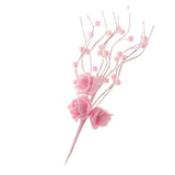 Wedding Cake Topper Insert Rose Pearl Tree Birthday Cake Topper Decor Pink