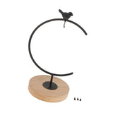 Wooden Iron Hanging Planter Stand Micro Landscape Vase Candle Holder Stand S