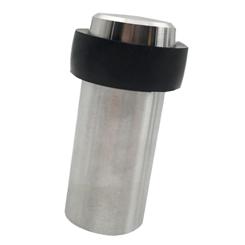 Stainless Steel Round Door Stop Stopper Wedge Jam Block Floor Protector 80mm