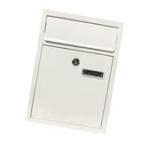 Max Outdoor Security Locking Mailbox Letterbox Postbox Newspaper Box White
