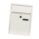 Max Outdoor Security Locking Mailbox Letterbox Postbox Newspaper Box White