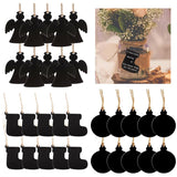 Max 10pcs Mini Hanging Chalk Board Blackboard Memo Message Sign Socks
