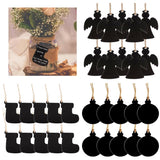 Max 10pcs Mini Hanging Chalk Board Blackboard Memo Message Sign Socks
