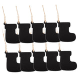 Max 10pcs Mini Hanging Chalk Board Blackboard Memo Message Sign Socks