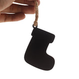 Max 10pcs Mini Hanging Chalk Board Blackboard Memo Message Sign Socks