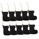 Max 10pcs Mini Hanging Chalk Board Blackboard Memo Message Sign Socks