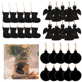 Max 10pcs Mini Hanging Chalk Board Blackboard Memo Message Sign Socks