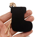 Max 10pcs Mini Hanging Chalk Board Blackboard Memo Message Sign Socks