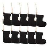 Max 10pcs Mini Hanging Chalk Board Blackboard Memo Message Sign Socks
