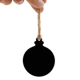 Max 10pcs Mini Hanging Chalk Board Blackboard Memo Message Sign Christmas Ball