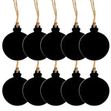 Max 10pcs Mini Hanging Chalk Board Blackboard Memo Message Sign Christmas Ball