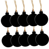 Max 10pcs Mini Hanging Chalk Board Blackboard Memo Message Sign Christmas Ball