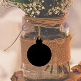 Max 10pcs Mini Hanging Chalk Board Blackboard Memo Message Sign Christmas Ball