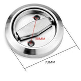 Max Stainless Steel Invisible Concealed Cabinet Drawer Door Handle Pulls Black