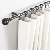Max 12 Pieces Metal Curtains Drapery Rings with Clips Black Porcelain 32mm