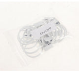 Max 12 Pieces Metal Curtains Drapery Rings with Clips White Porcelain 32mm