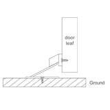 Max Zinc Alloy Floor-Mounted Door Stopper Door Stops Floor Suction Matt Black