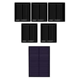 Max 5Pcs Mini Solar Panel Polycrystalline Silicon DIY Battery Charger 30x25mm 1V