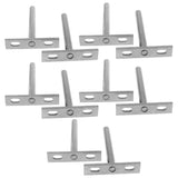 Max 10Pcs Wall Shelf Bracket Heavy Duty Supporter T Shaped Angle Bracket 4inch