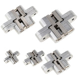 Max Heavy Duty Cross Hinge Invisible Folding Door Worktop Furniture Hinges 5kg